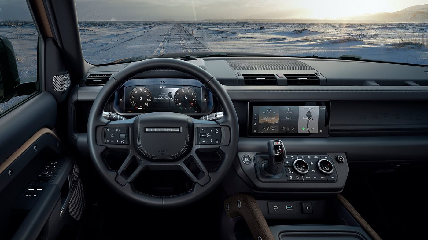 Land Rover Defender interior