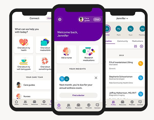 Journi mobile app screens